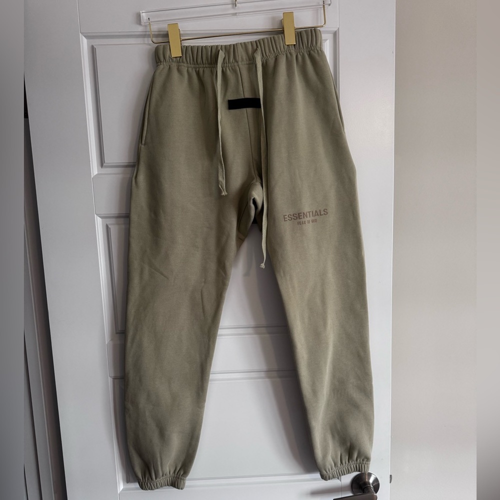 Fear of God Essentials Men's Olive Joggers